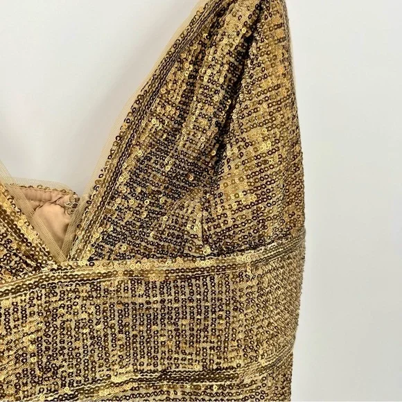 Saylor NYC Frankie Sequin Embroidered Mini Dress Bodycon Sweetheart Swifties M - Picture 11 of 15